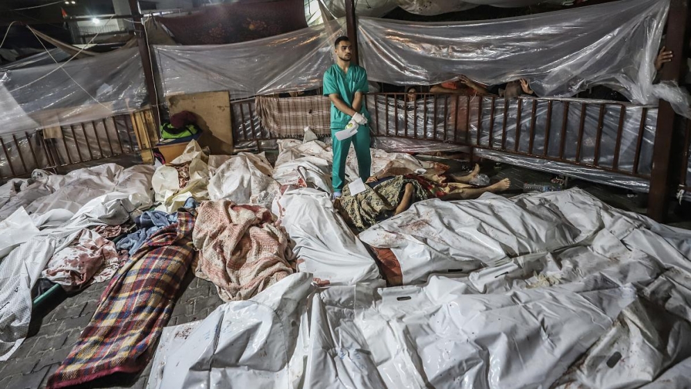 Testigos describen devastación en hospital bombardeado en Gaza: &quot;Nunca vi nada semejante en la vida&quot;