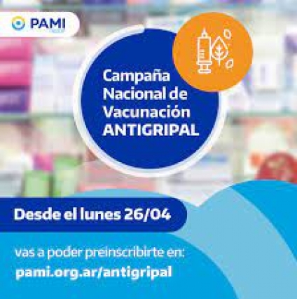 El próximo lunes comienza la vacunación antigripal del PAMI: los detalles