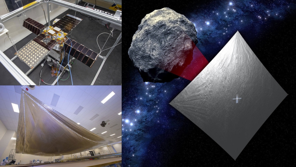 La NASA lanzará su primera nave impulsada por una vela solar con destino al asteroide más pequeño jamás visitado