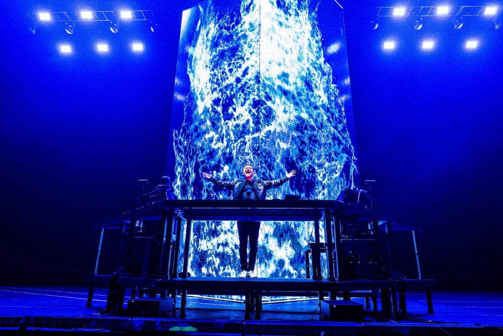 David Guetta puso a bailar al Movistar Arena con su show &quot;Monolith&quot;