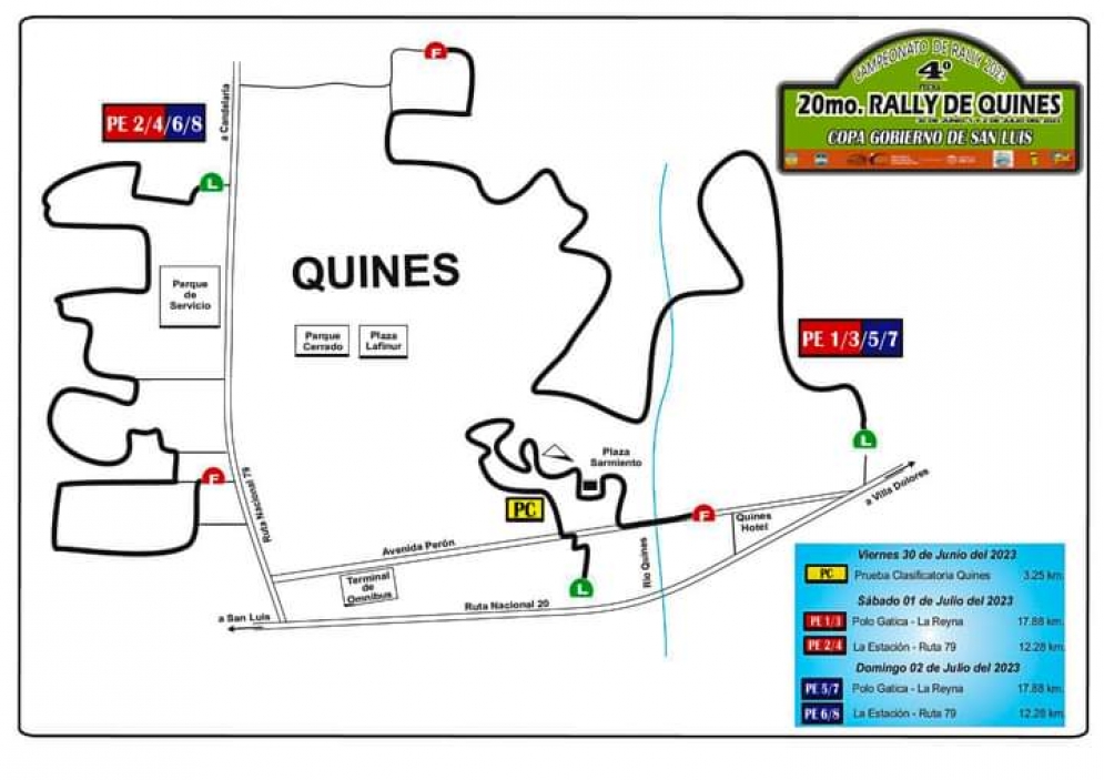 La cuarta fecha del Rally Puntano en Quines
