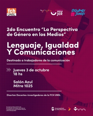 2do Encuentro sobre &quot;La Perspectiva de Género en los Medios: Lenguaje, Igualdad y Comunicaciones&quot; en Villa Mercedes