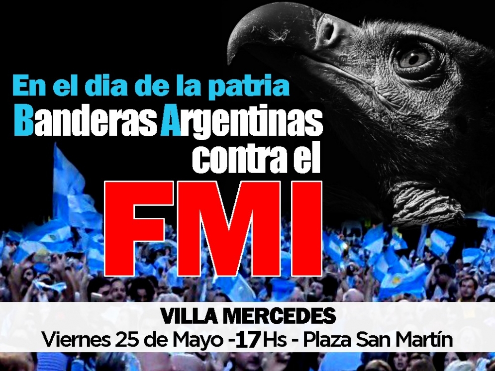 Banderas Argentinas contra el F.M.I