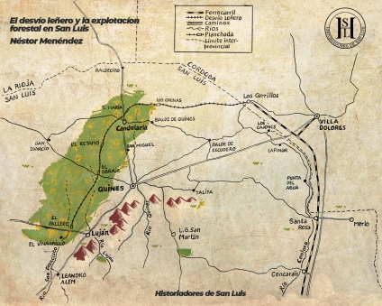 El Ferrocarril leñero y la explotación forestal en San Luis
